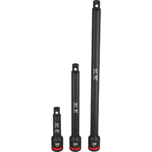 Milwaukee Tool 3PC SHOCKWAVE Impact Duty 3/8" Drive Extension Set