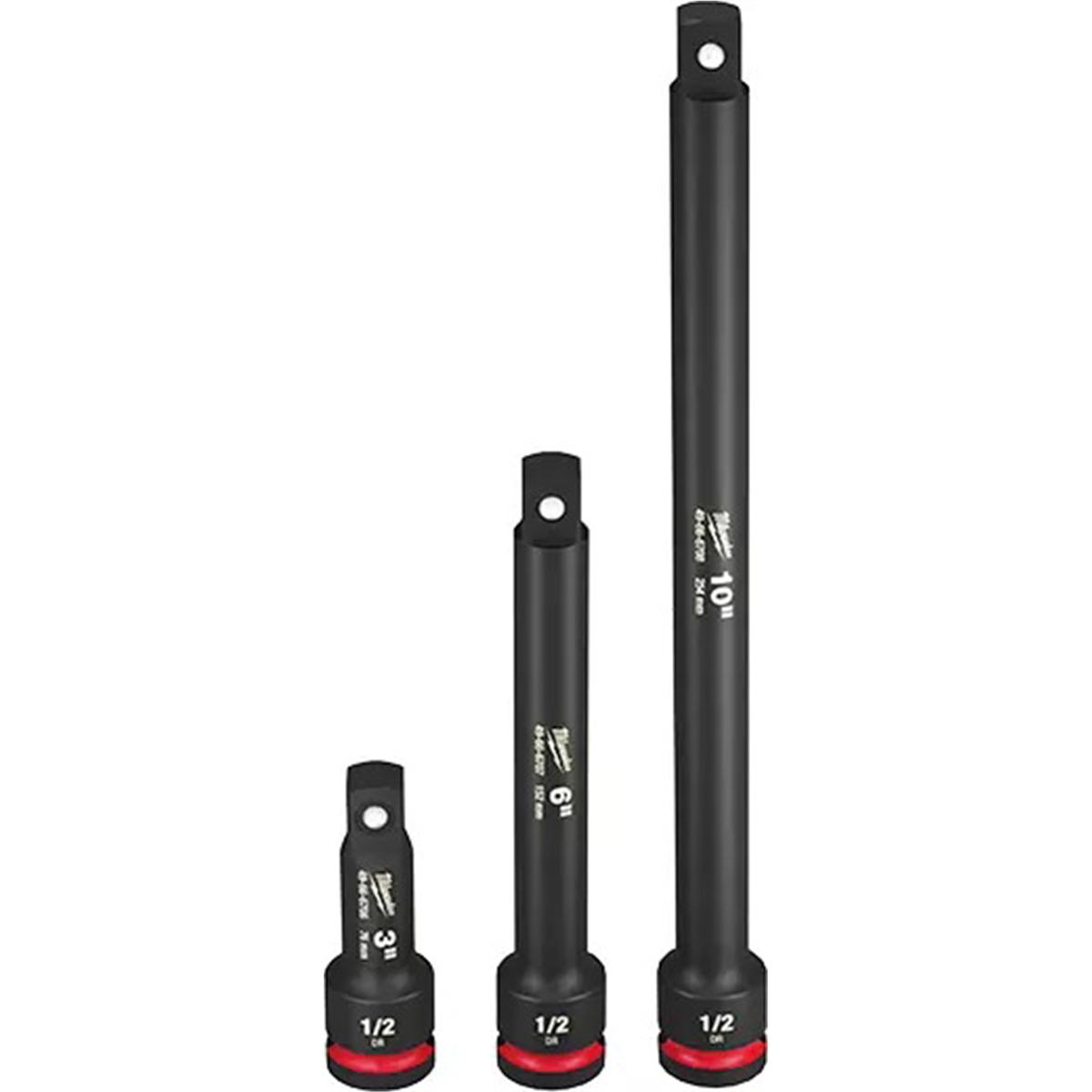 Milwaukee Tool 3PC SHOCKWAVE Impact Duty 1/2"Drive Extension Set