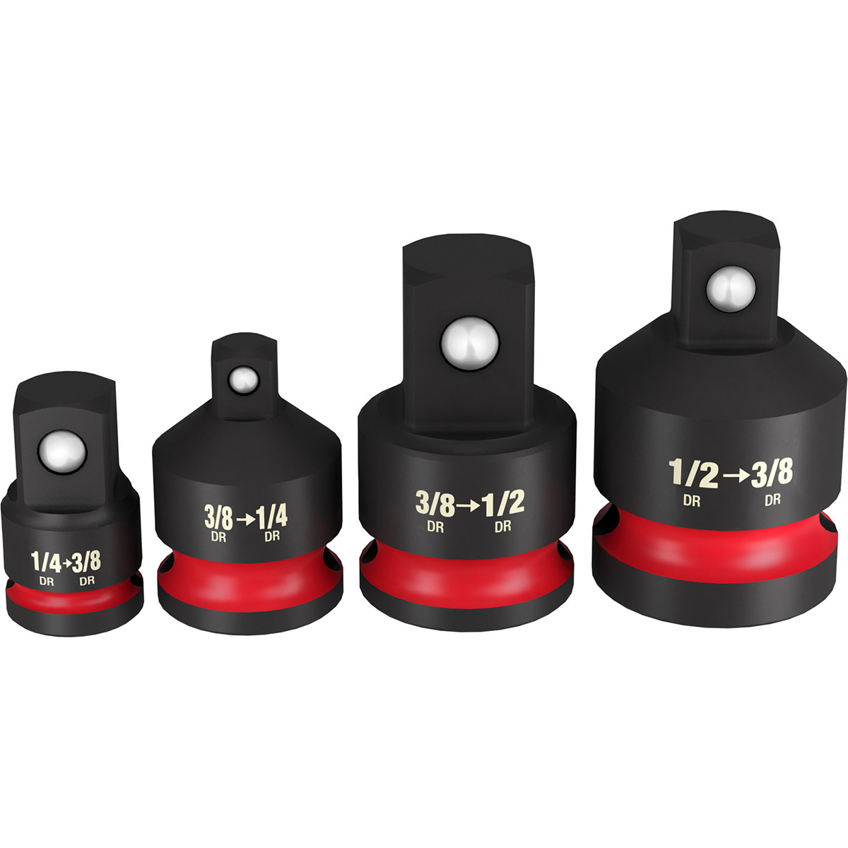 Milwaukee Tool SHOCKWAVE Impact Duty 1/4"-1/2"Drive Adapter Set