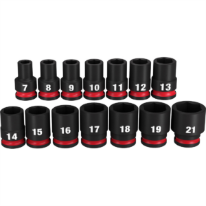 Milwaukee Tool 14PC SHOCKWAVE Impact Duty 3/8" Drive Metric Standard 6 Point Socket Set