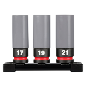 Milwaukee Tool SHOCKWAVE Impact Duty 1/2 Drive Metric 3PC Lug Nut Wheel Socket Set