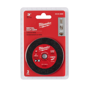 Milwaukee Tool 3-PK, 3" METAL CUT OFF WHEEL MAX 20,000 RPM