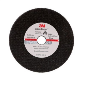 3M Cut-Off Wheel 01988, 3 in x 1/16 in x 3/8 in, 50Ea