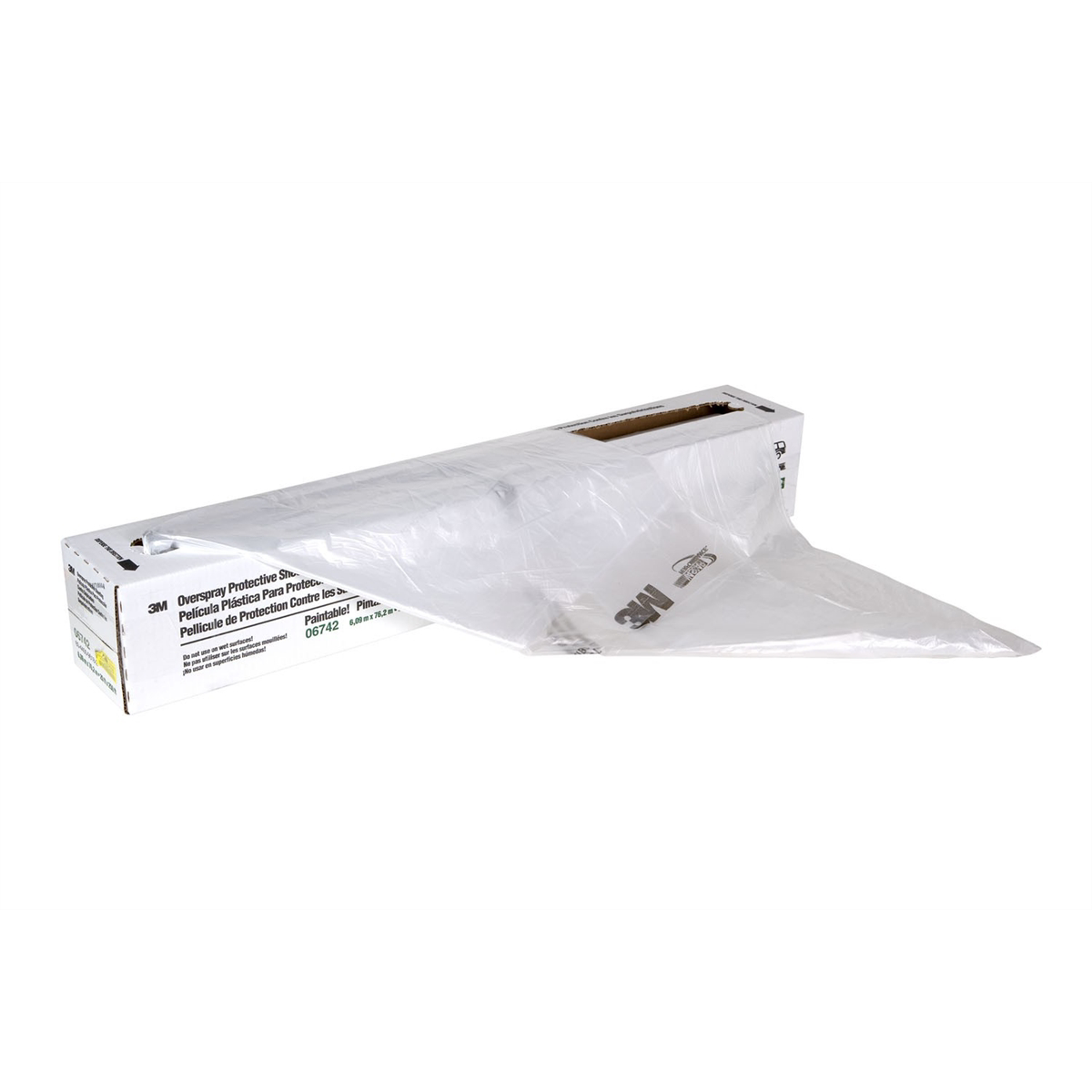 3m overspray protective sheeting, 20' x 250'
