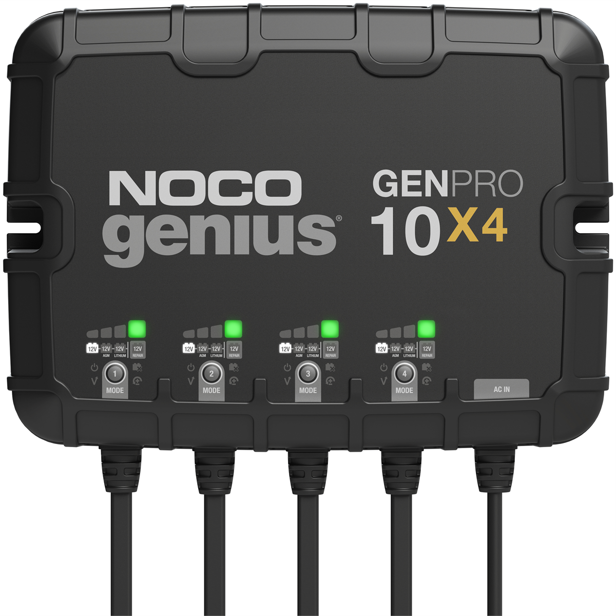 NOCO Company GENPRO10X4 12V 4-Bank, 40-Amp On-Board Battery Charger