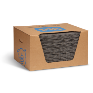 New Pig Medium-Weight Absorbent Mat Pads in Dispenser Box - 15 x 20 Inch - 100 Pads