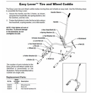 Otc dolly wheel kits