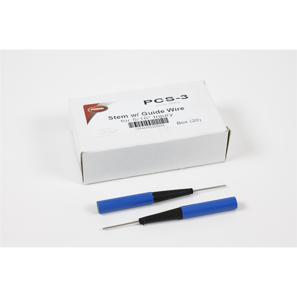 PREMA Injury Stem 3 with Guide Wire 5/16" (8mm) 20 Count